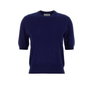 Jil Sander Women Blue Wool Sweater